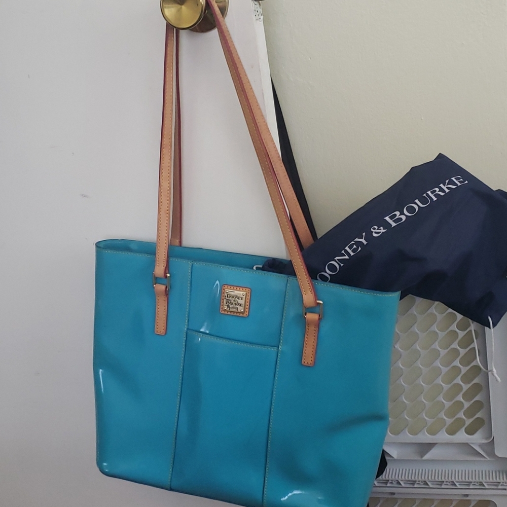 Dooney and Bourke Blue Lexington Shopper Tote